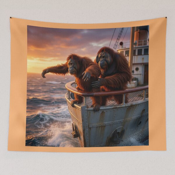 Item preview, Orangutans Reenact the "I'm Flying" Scene designed and sold by Tridentulus.