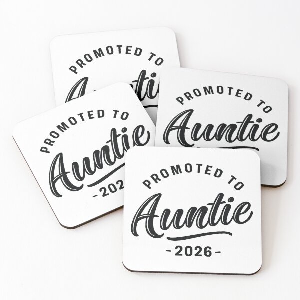 Item preview, Promoted To Auntie 2026,New Auntie designed and sold by CloudyPress.