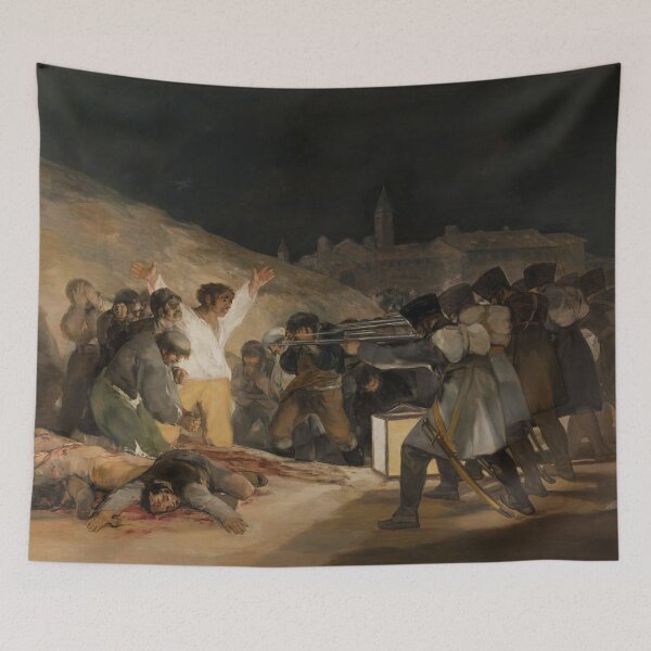 Item preview, El Tres de Mayo, by Francisco de Goya, from Prado thin black margin designed and sold by TeeARTHY.