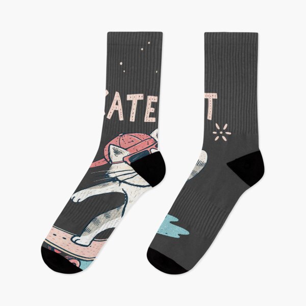 Item preview, Skater Cat – Street Style on Four Wheels designed and sold by Artiviose.