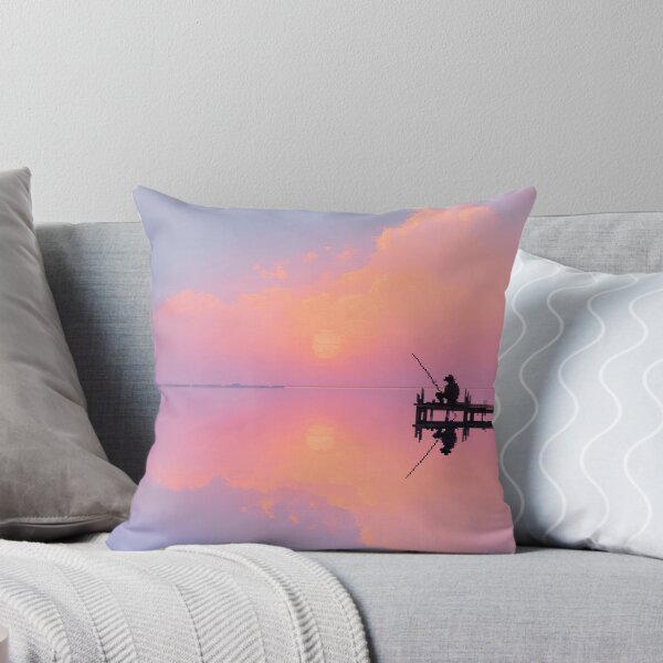 Item preview, Retro Pixel Art Fisherman at Dawn designed and sold by Rtymer.