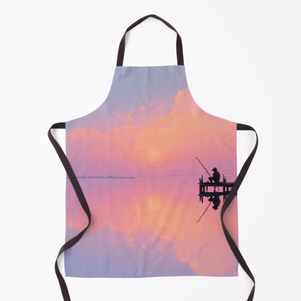 Item preview, Retro Pixel Art Fisherman at Dawn designed and sold by Rtymer.