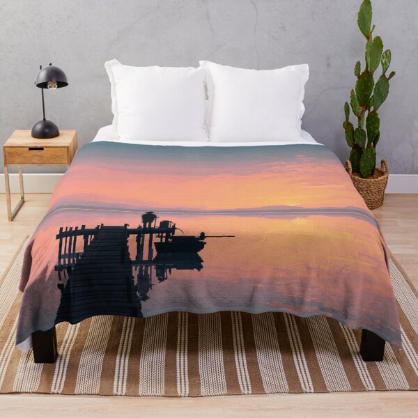 Item preview, Retro Pixel Art Fisherman at Dawn designed and sold by Rtymer.
