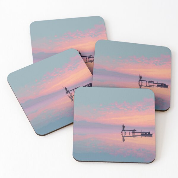 Item preview, Retro Pixel Art Fisherman at Dawn designed and sold by Rtymer.