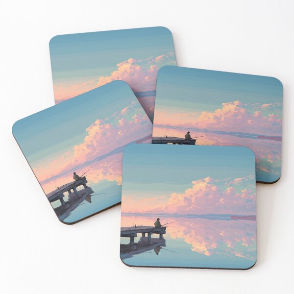 Item preview, Retro Pixel Art Fisherman at Dawn designed and sold by Rtymer.