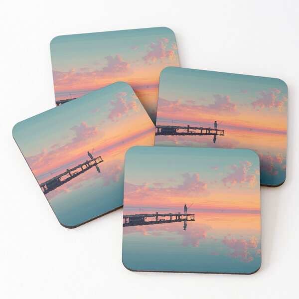 Item preview, Retro Pixel Art Fisherman at Dawn designed and sold by Rtymer.