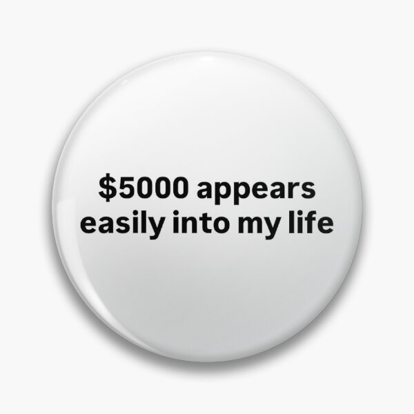 Item preview, Manifestation Sticker "$5000 appears easily into my life" designed and sold by milliedenton-20.