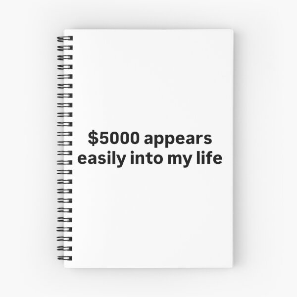 Item preview, Manifestation Sticker "$5000 appears easily into my life" designed and sold by milliedenton-20.