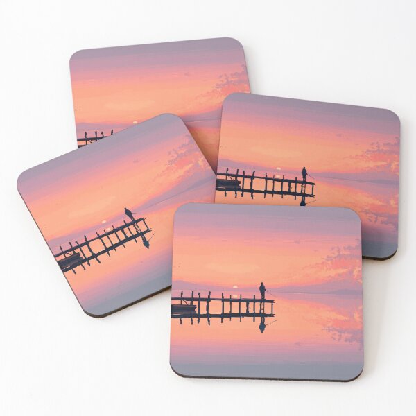 Item preview, Retro Pixel Art Fisherman at Dawn designed and sold by Rtymer.