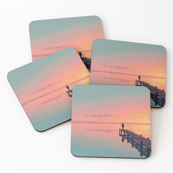Item preview, Retro Pixel Art Fisherman at Dawn designed and sold by Rtymer.