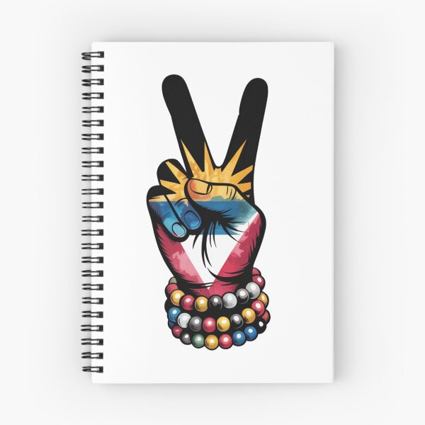 Item preview, Antigua Peace Sign Hand – Antigua and Barbuda Flag Pride Design designed and sold by WHDProduction45.