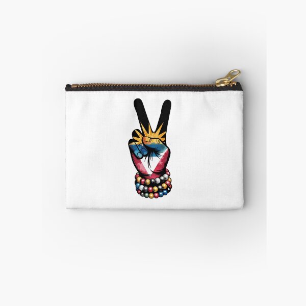 Item preview, Antigua Peace Sign Hand – Antigua and Barbuda Flag Pride Design designed and sold by WHDProduction45.