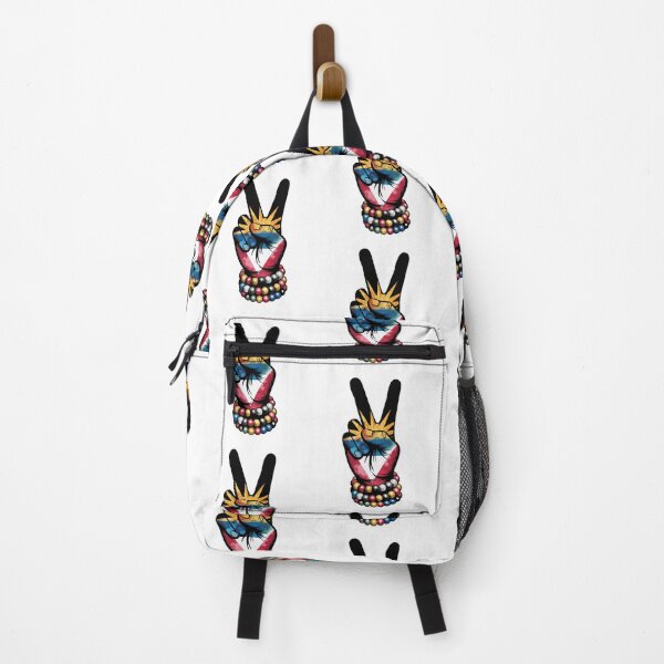 Item preview, Antigua Peace Sign Hand – Antigua and Barbuda Flag Pride Design designed and sold by WHDProduction45.