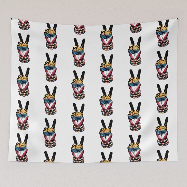 Item preview, Antigua Peace Sign Hand – Antigua and Barbuda Flag Pride Design designed and sold by WHDProduction45.