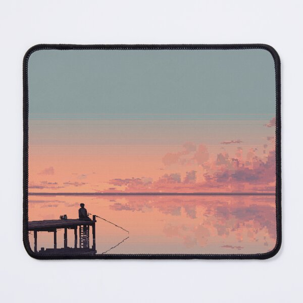 Item preview, Retro Pixel Art Fisherman at Dawn designed and sold by Rtymer.