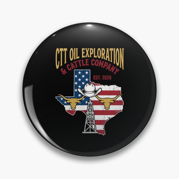 Item preview, CTT Oil Exploration And Cattle Company Vintage Texas Longhorn designed and sold by G350.