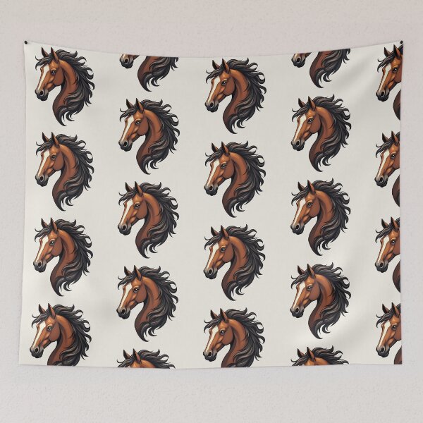Item preview, Bay Horse Head | Elegant Equestrian Horse Design designed and sold by Debbie Schulte.