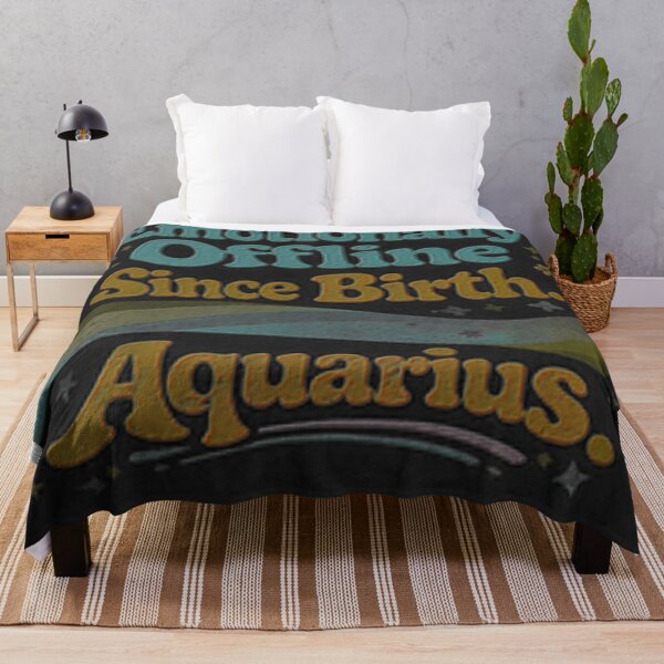 Item preview, born this way Aquarius funny sarcastic typographical zodiac design designed and sold by SmashingDeals.