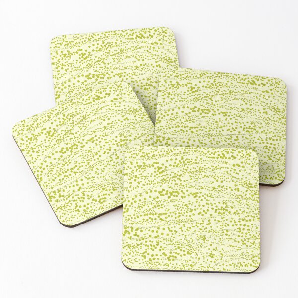 Item preview, Abstract Ink Blot Strata Pattern in Wasabi Green designed and sold by kierkegaard.