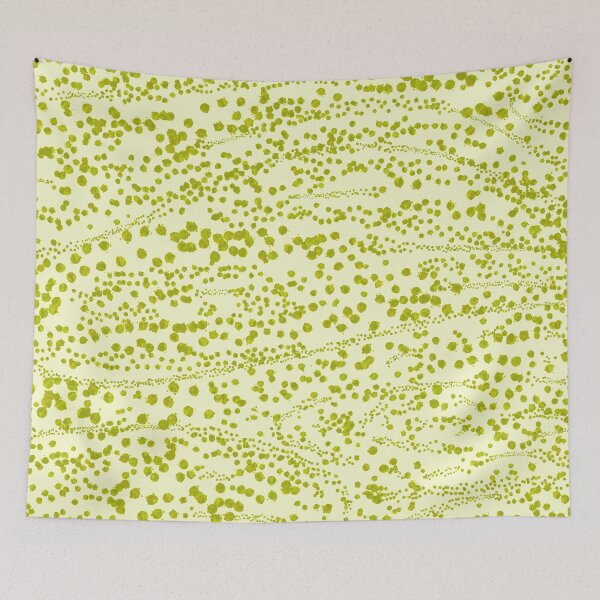 Item preview, Abstract Ink Blot Strata Pattern in Wasabi Green designed and sold by kierkegaard.