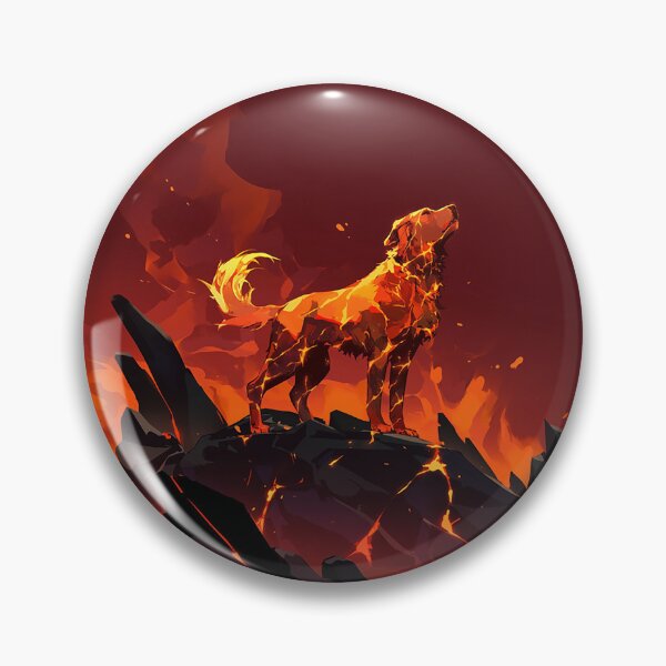 Item preview, Magma Titan Golden Retriever designed and sold by Christian Weiss.
