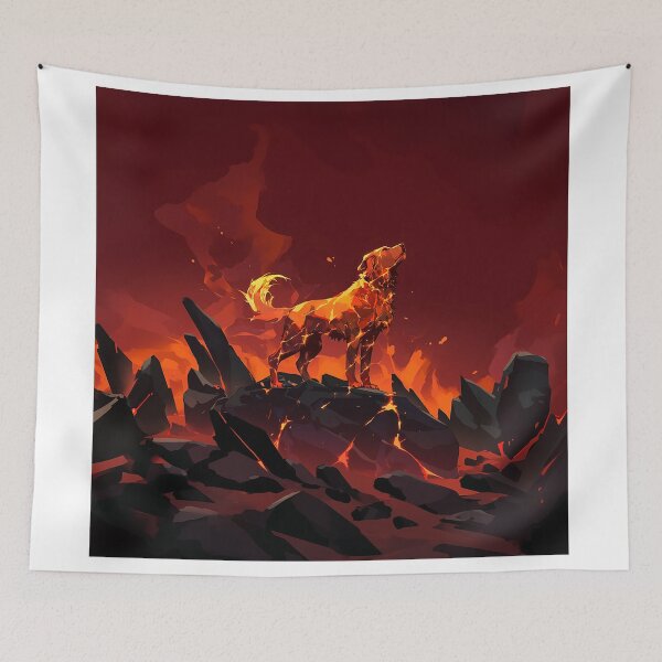 Item preview, Magma Titan Golden Retriever designed and sold by Christian Weiss.
