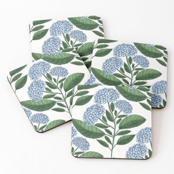 Item preview, Bouquet of Blue Hydrangeas and Delicate Foliage designed and sold by Nekogobido.