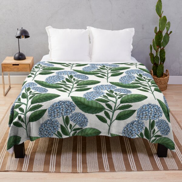 Item preview, Bouquet of Blue Hydrangeas and Delicate Foliage designed and sold by Nekogobido.