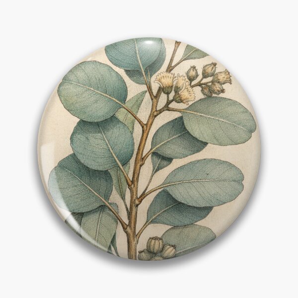 Item preview, Eucalyptus Vintage Botanical Print - Neutral Farmhouse Wall Art designed and sold by Darlin8888.