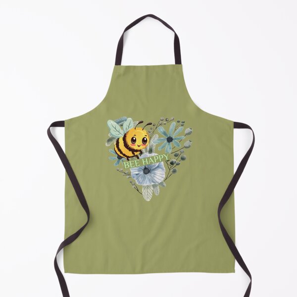 Item preview, Bee Happy Floral Heart and Cute Bee designed and sold by Rockyctees.