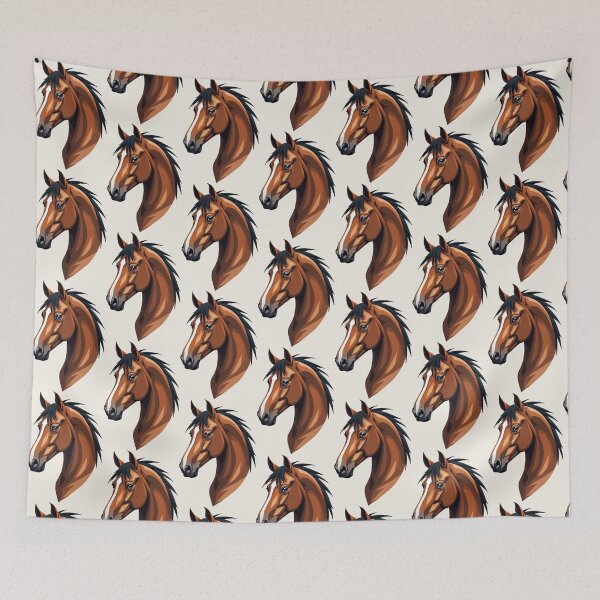 Item preview, Bay Horse Head | Elegant Equestrian Horse Design designed and sold by Debbie Schulte.
