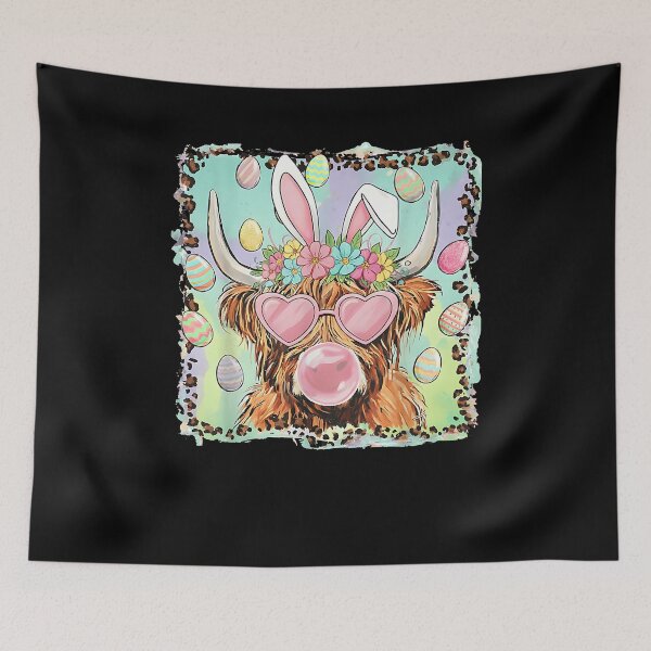 Item preview, Happy Easter Funny Heifer Cow Easter Eggs Leopard Boy Girl designed and sold by Boutkimaewab.