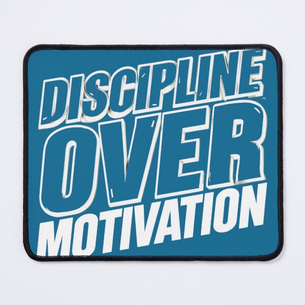 Item preview, Discipline Over Motivation | Bold Italic High-Impact Fitness Graphic designed and sold by PACS0011.