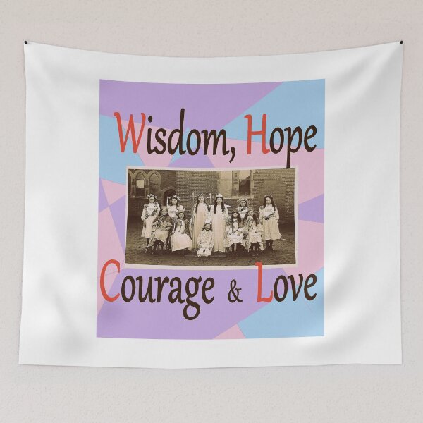 Item preview, Wisdom Hope Courage & Love designed and sold by Liberty Lists.