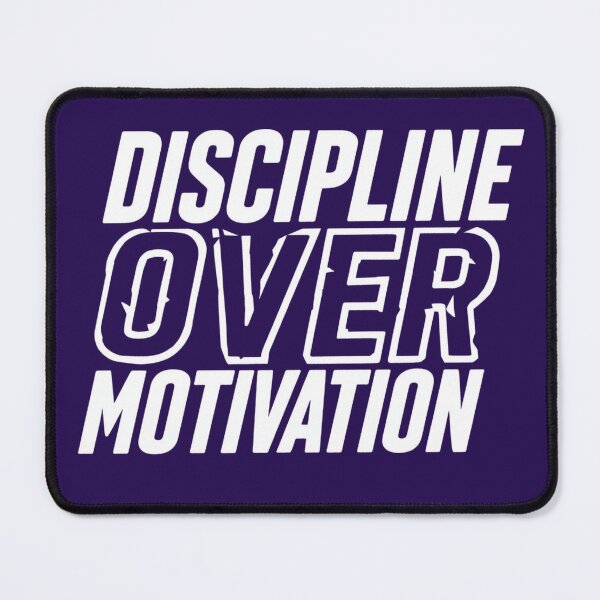 Item preview, Discipline Over Motivation | Bold Italic High-Impact Fitness Graphic designed and sold by PACS0011.
