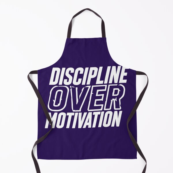 Item preview, Discipline Over Motivation | Bold Italic High-Impact Fitness Graphic designed and sold by PACS0011.