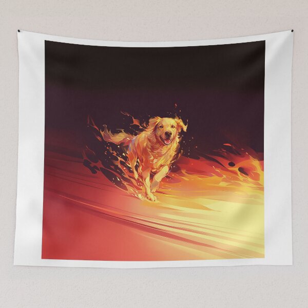 Item preview, Blaze Runner Golden Retriever designed and sold by Christian Weiss.