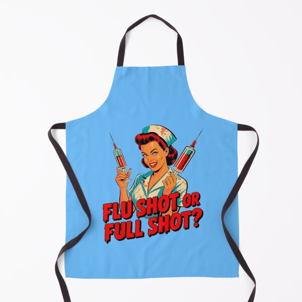 Item preview, Flu Shot Or Full Shot Funny Nurse designed and sold by Amanda's Factory.