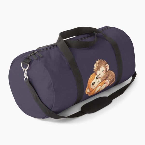 Item preview, Cute Punch Baby Monkey Hugging Orangutan Plushie | Cute Macaque designed and sold by t-patterns.