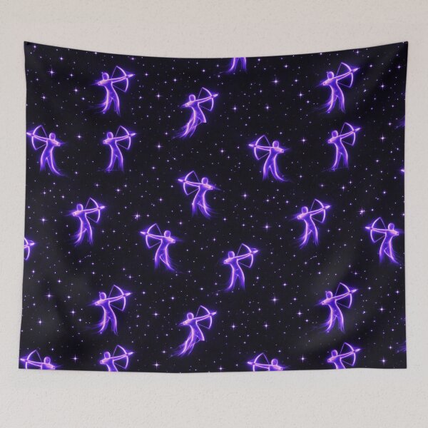 Item preview, Sagittarius Neon Archer Zodiac Pattern designed and sold by QuantumOasis.