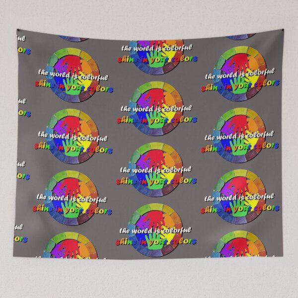 Item preview, The world is colorful, LGBTQ colors designed and sold by cp-art.art.