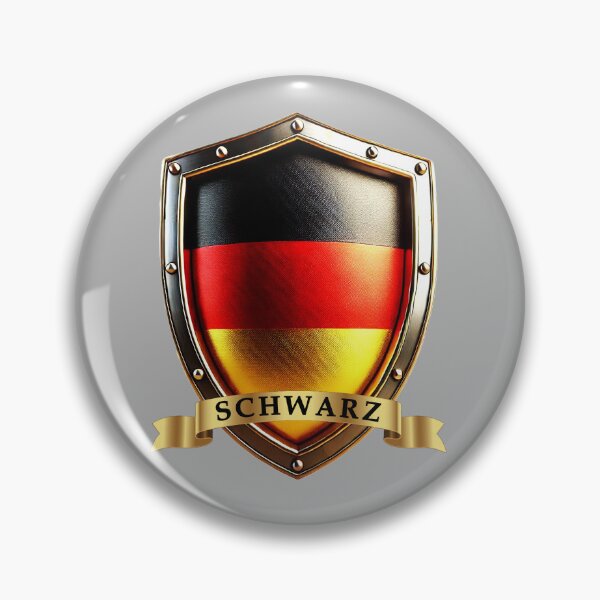 Item preview, Schwarz Germany National Pride Shield designed and sold by Highlandkings.