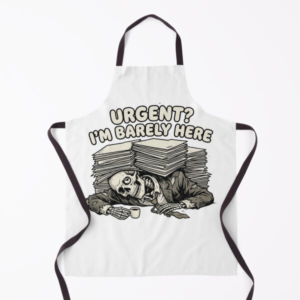 Item preview, Urgent I’m Barely Here Funny Skeleton Office Burnout Work Humor Design designed and sold by ZYNORAworld.
