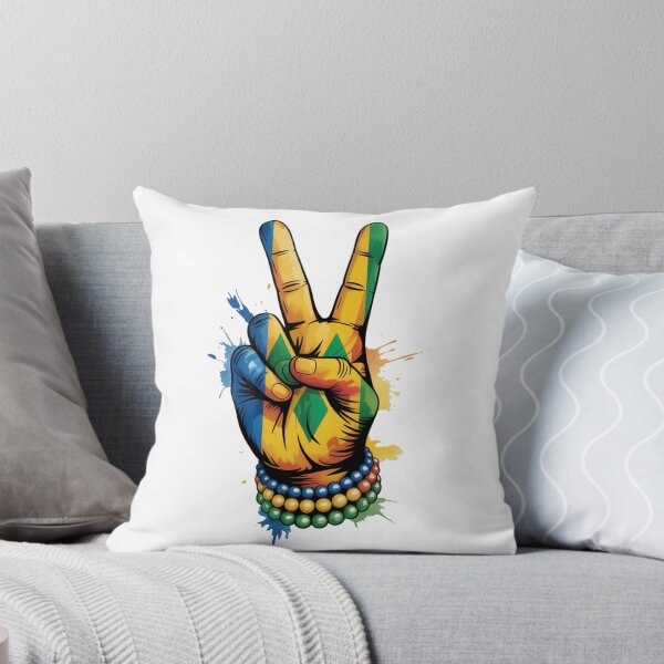 Item preview, Saint Vincent Peace Sign Hand – St Vincent and the Grenadines Flag Pride Design designed and sold by WHDProduction45.