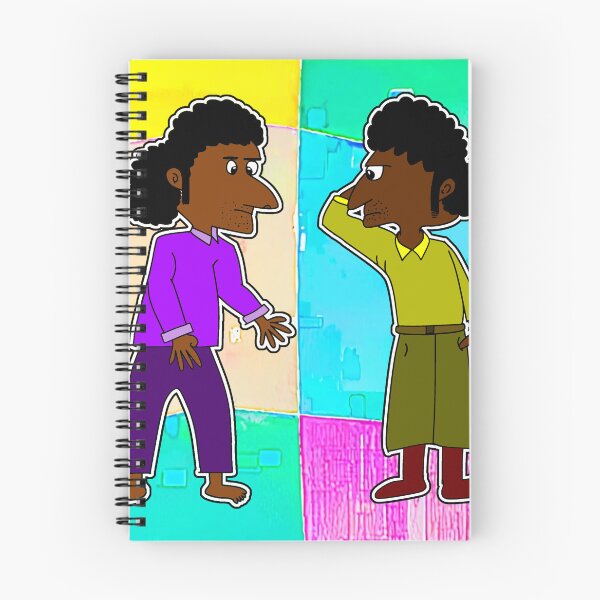 Item preview, "Twin Characters in Vibrant Abstract Background" designed and sold by nighttime1990.