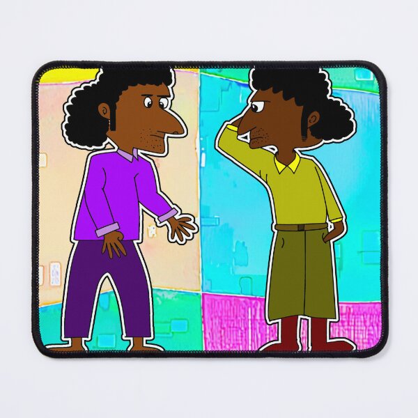 Item preview, "Twin Characters in Vibrant Abstract Background" designed and sold by nighttime1990.