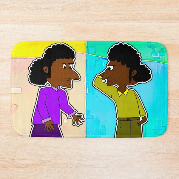 Item preview, "Twin Characters in Vibrant Abstract Background" designed and sold by nighttime1990.