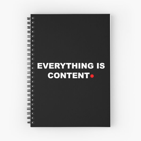 Item preview, Everything Is Content Funny Social Media Influencer designed and sold by Mikidesign1988.