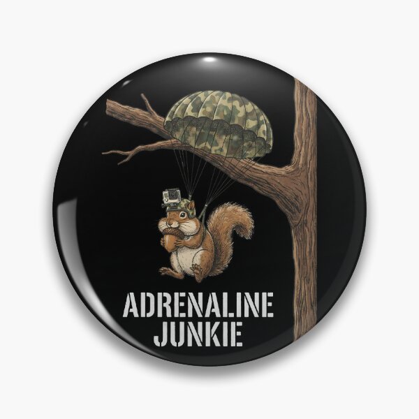Item preview, Adrenaline Junkie Skydiving Squirrel with Acorn designed and sold by k3rstman1.