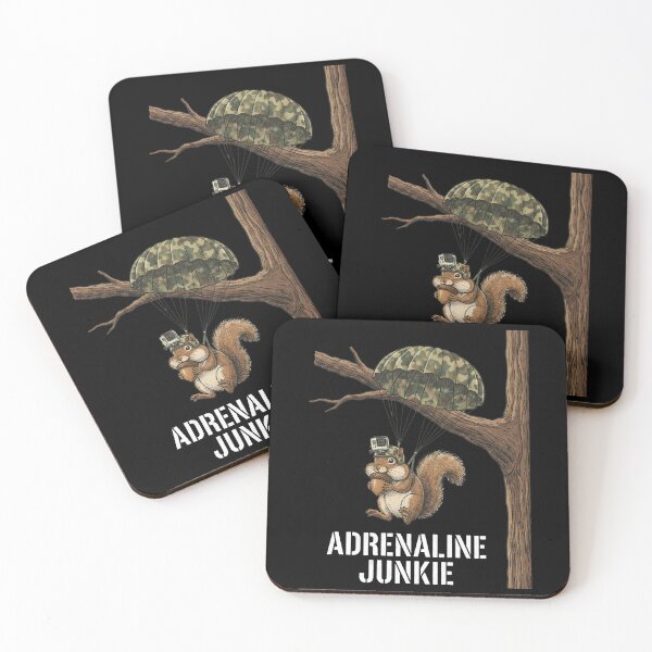 Item preview, Adrenaline Junkie Skydiving Squirrel with Acorn designed and sold by k3rstman1.